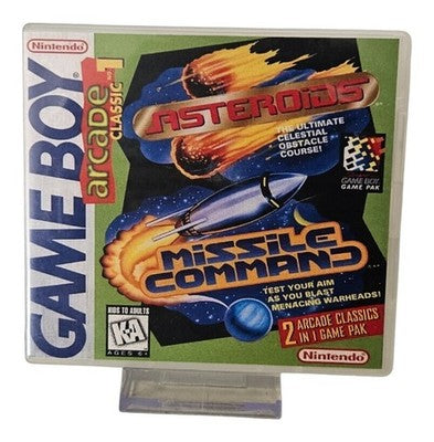 Arcade Classic 1 - Asteroids & Missle Command - Nintendo Game Boy / GB