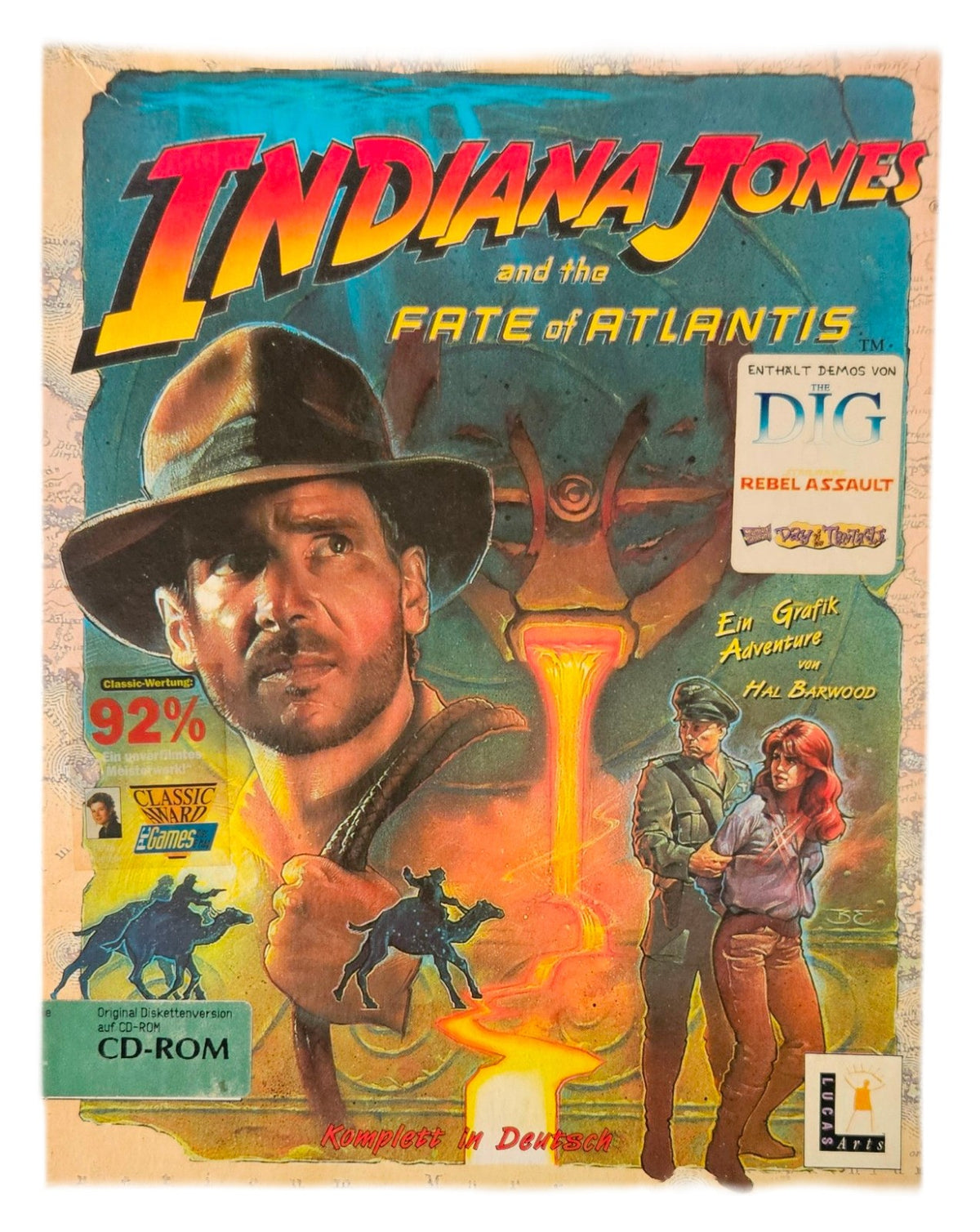 Indiana Jones and the Fate of Atlantis - PC - MS DOS - CD - BIG BOX