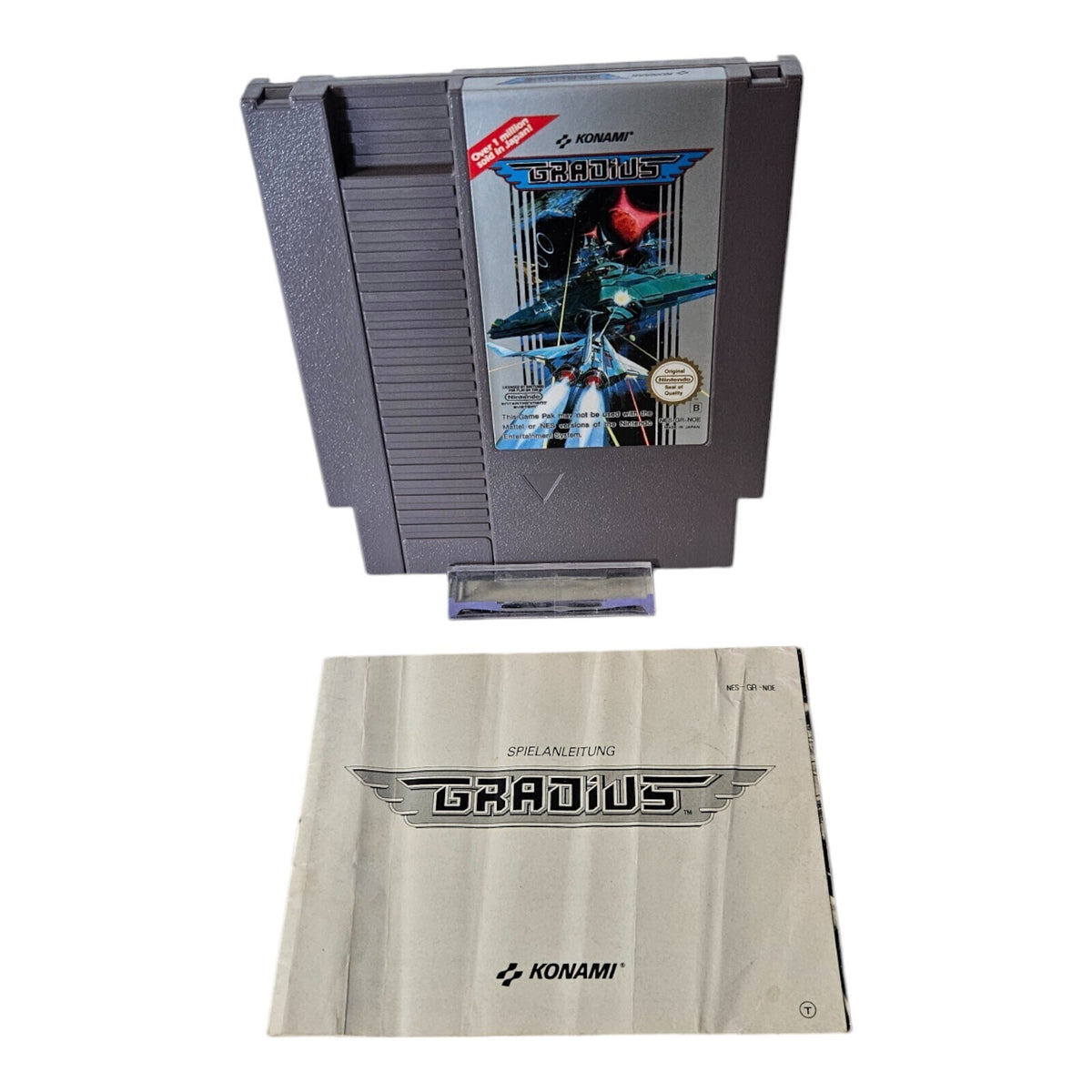 Gradius - Nintendo NES - Cartridge +Anleitung