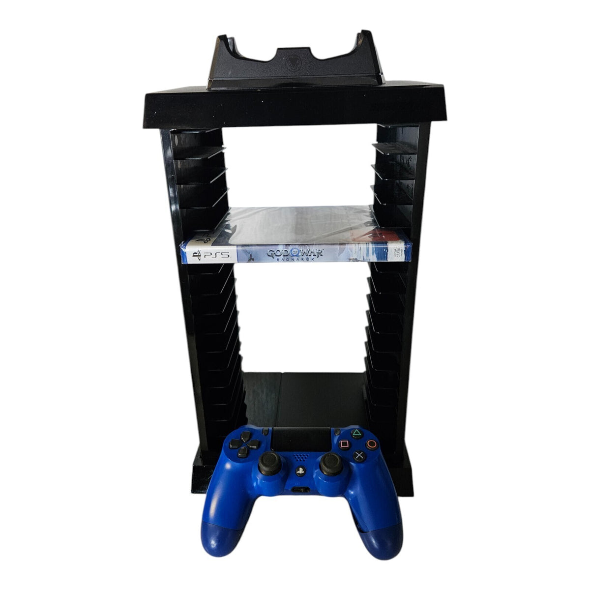 Playstation 4 Controller / PS4 / Blau- Original Sony Mit Spieleständer und Lades