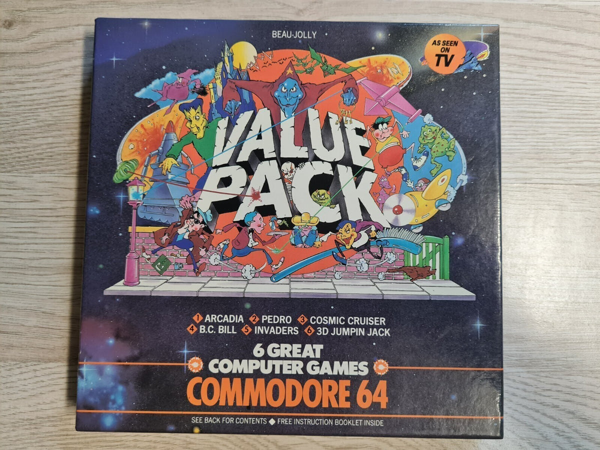 Valua Pack - 6 Great Games - - Commodore 64 - Tape
