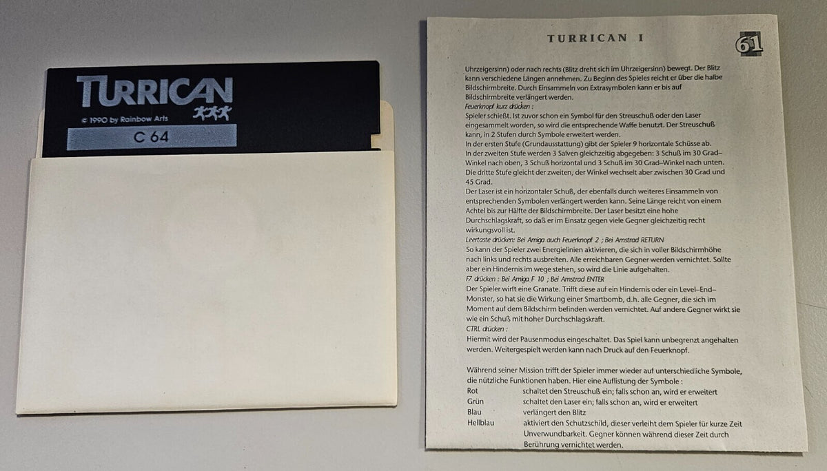 Turrican - Commodore 64/128 - Diskette