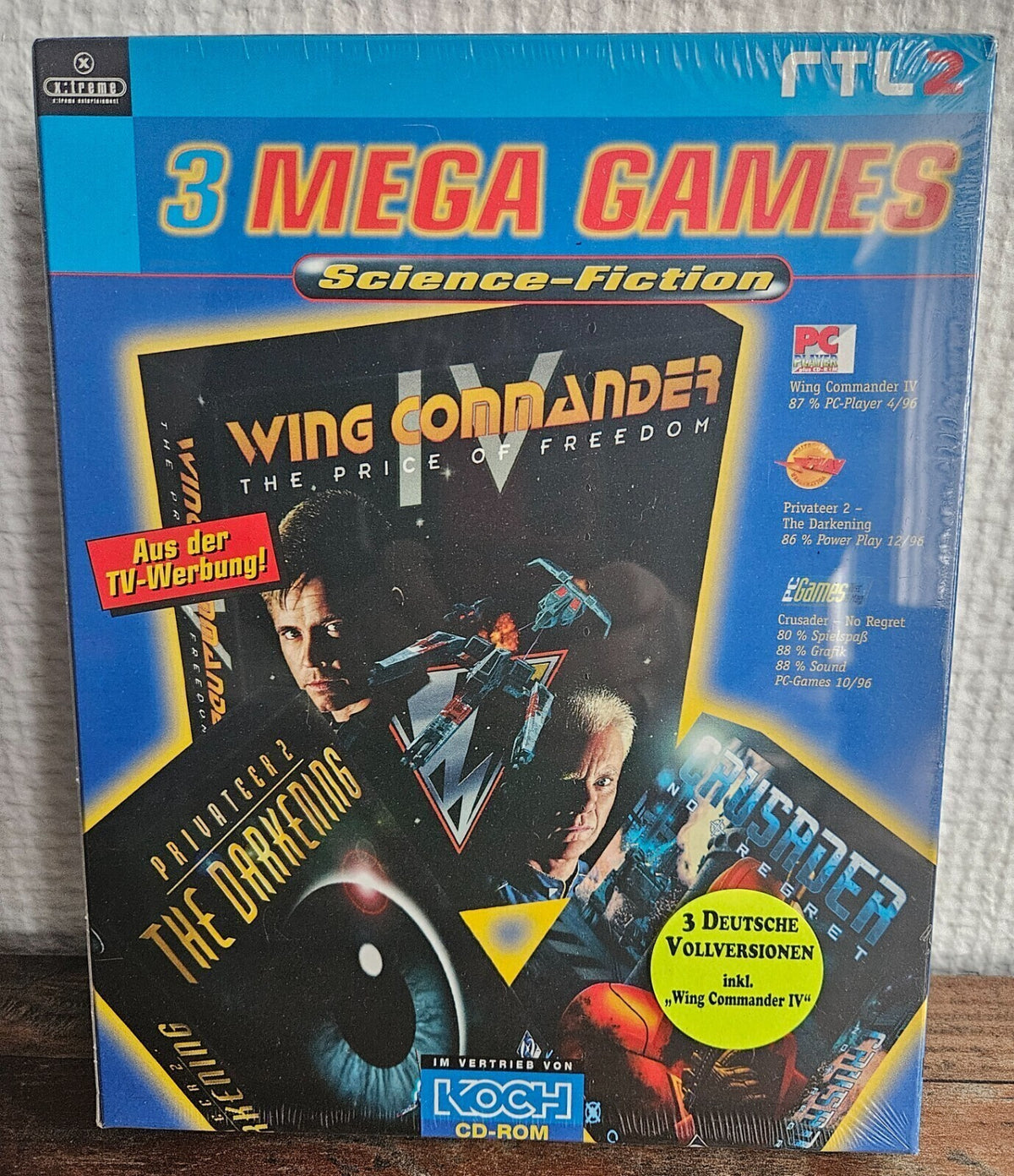 3 Mega Games - Wing Commander IV - Privateer 2 - Crusader - PC - Windows - NEU