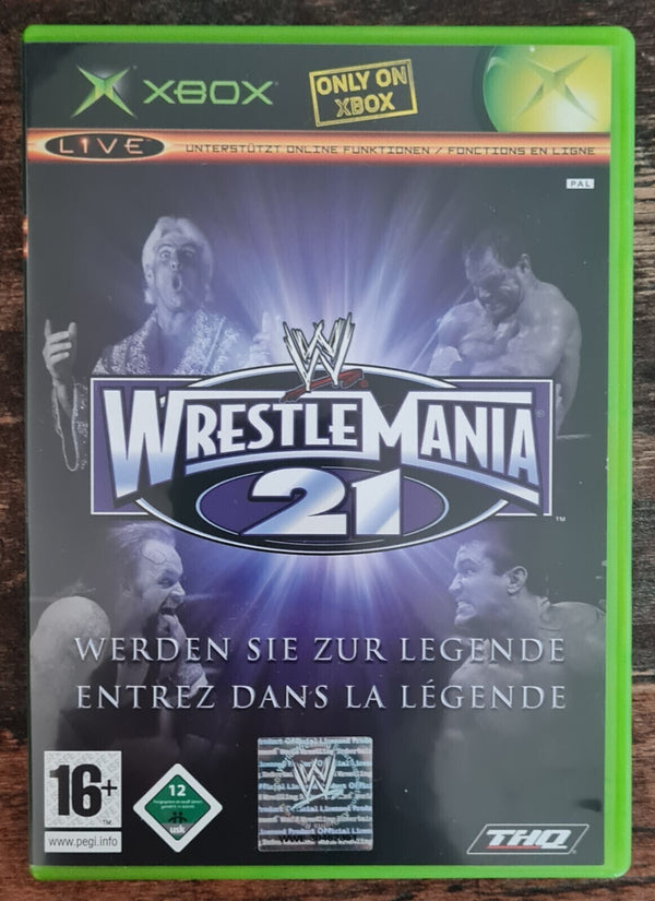 Wrestle Mania 21 - Microsoft XBOX - Xbox Classic
