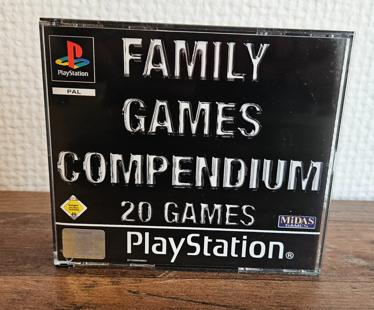 Family Games Compendium 20 Games - Playstation - PS1 - PSX
