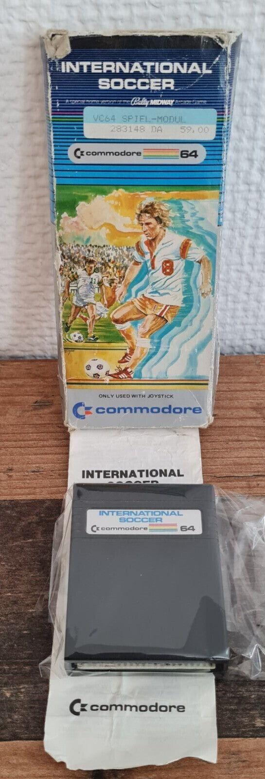 International Soccer - Cartridge mit OVP + Anleitung - Commodore 64