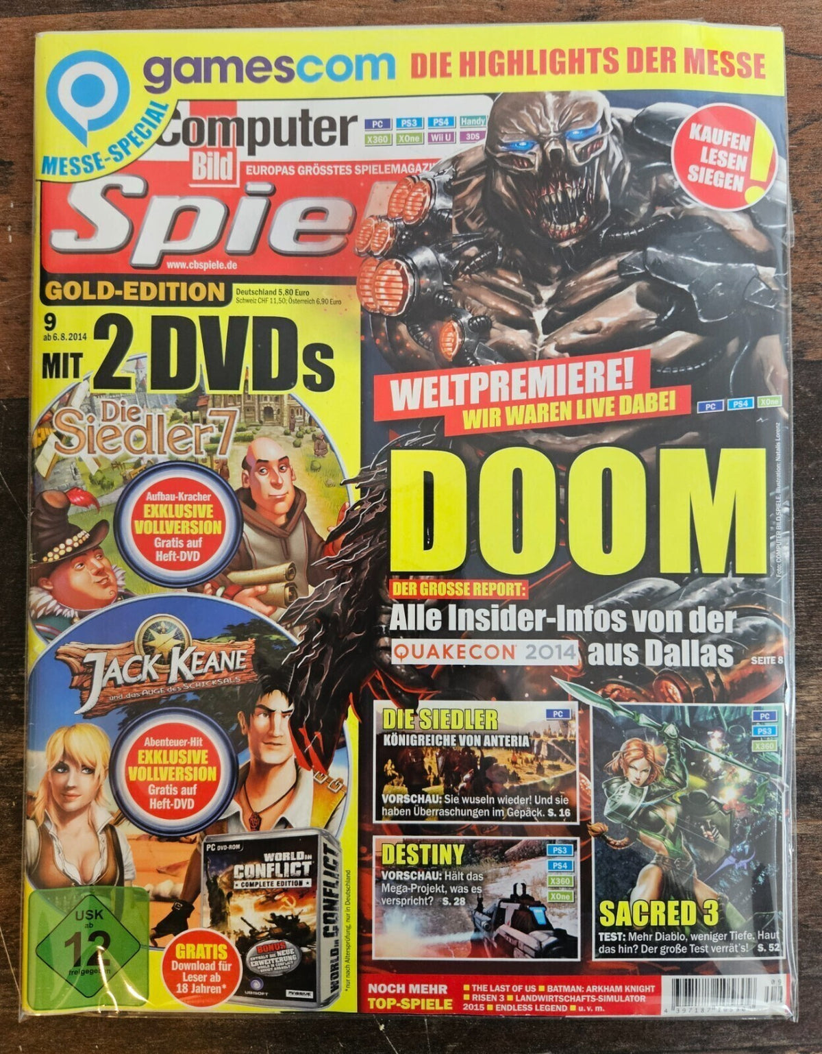 Computer Spiele Bild - Gamescom Messe Special Ausgabe -9/2014