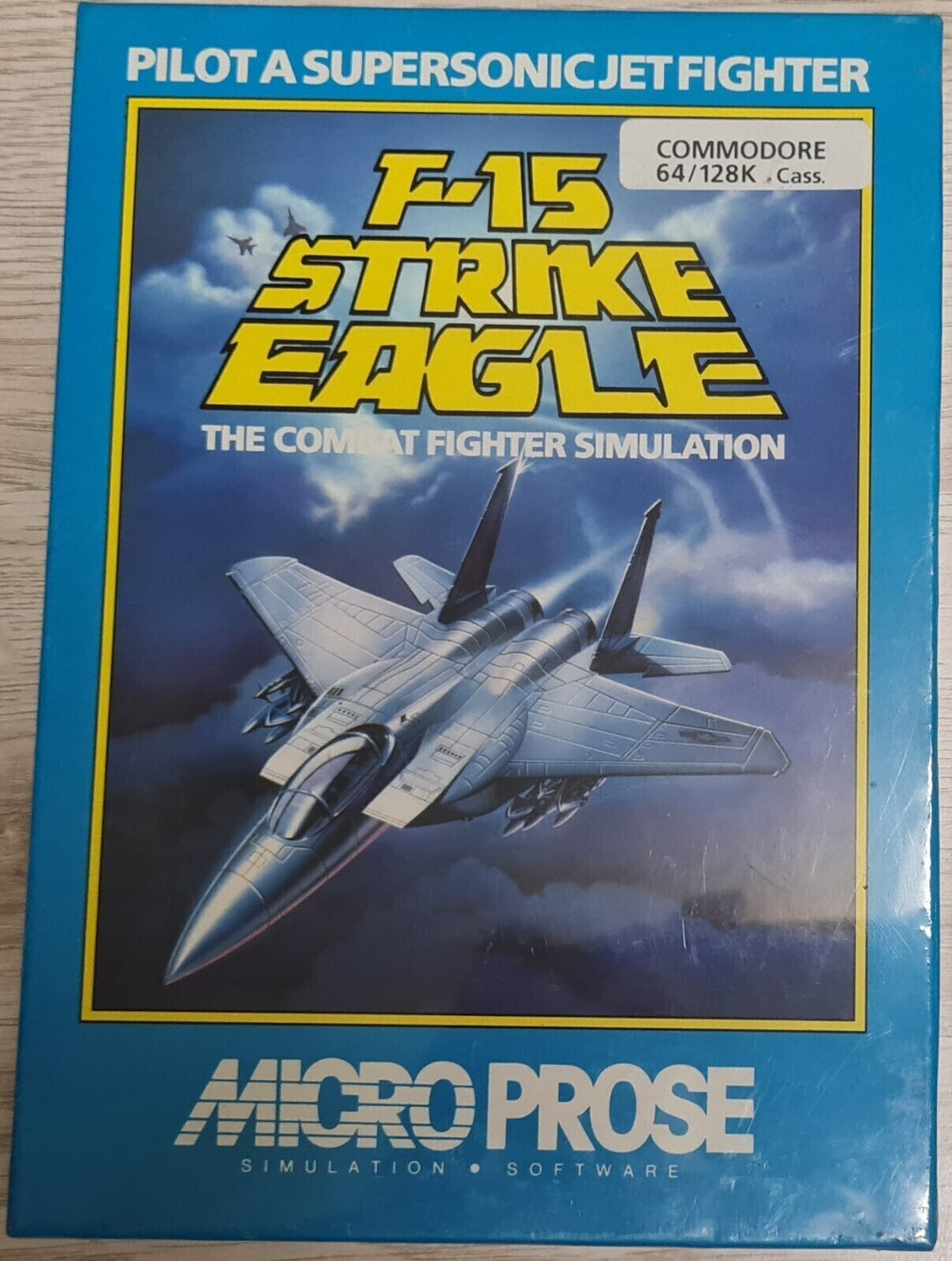 F-15 Strike Eagle The Combat Fighter Simulation - Commodore 64/128 Tape - NEU -