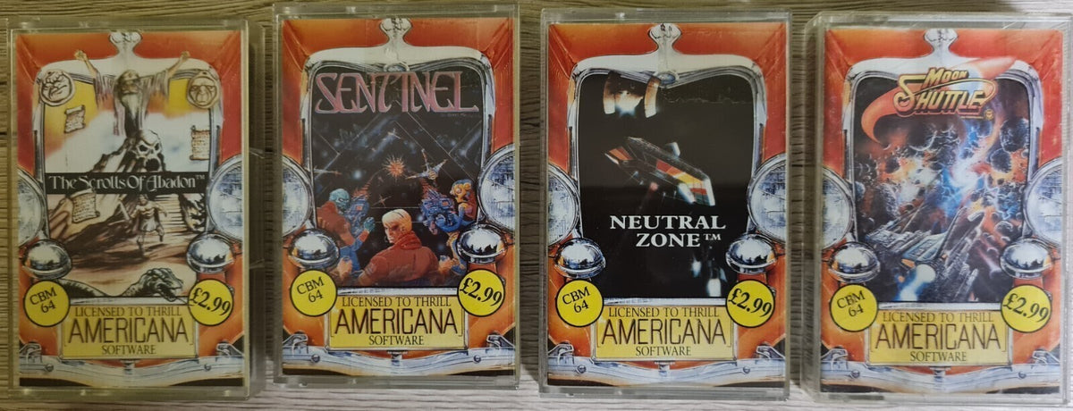 Americana Software Spiele Paket - Commodore 64 / 128 - Tape