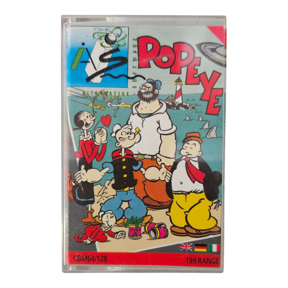 Popeye - Commodore 64 / C64 / 128 / Tape
