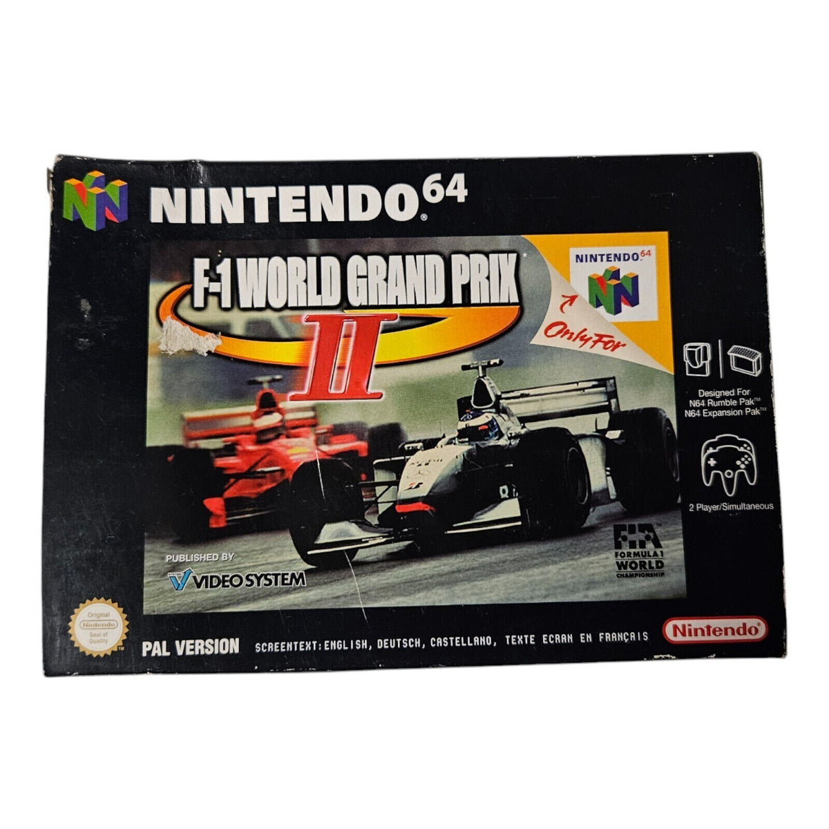 F-1 World Grand Prix II - Nintendo 64 - N64 - Mit OVP !