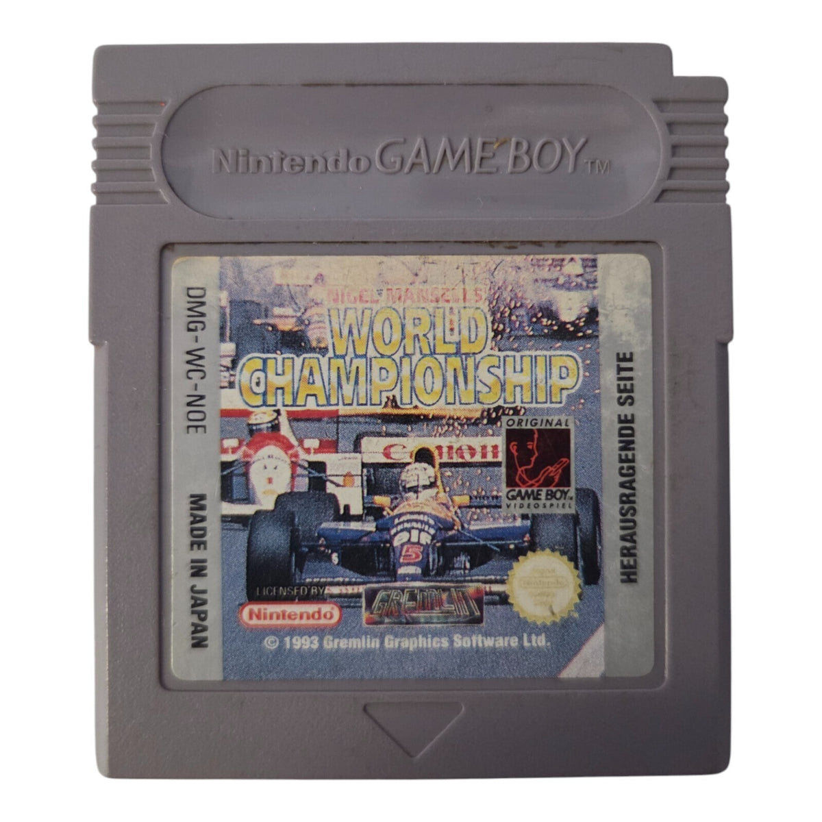 Nigel Mansells World Championship - Nintendo Game Boy / GB