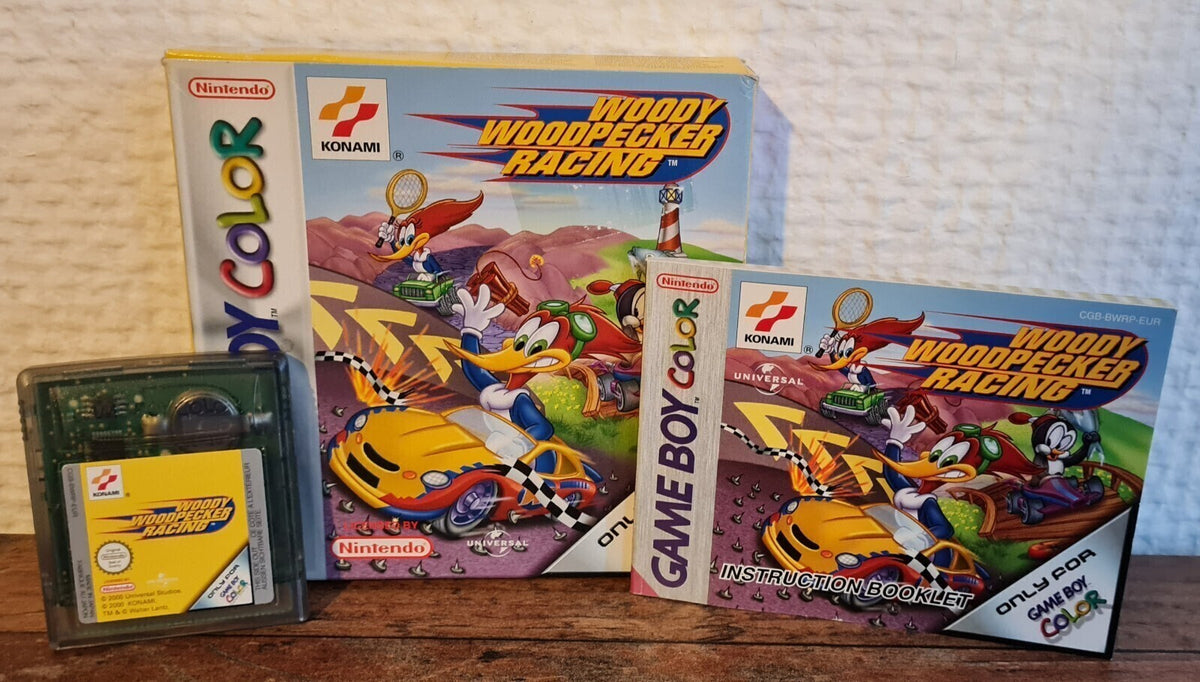 Woody Woodpecker Racing - Nintendo GBC - Gameboy Color - CIB