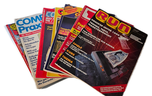 Verschiedene Retro PC - Commodore Zeitschriften