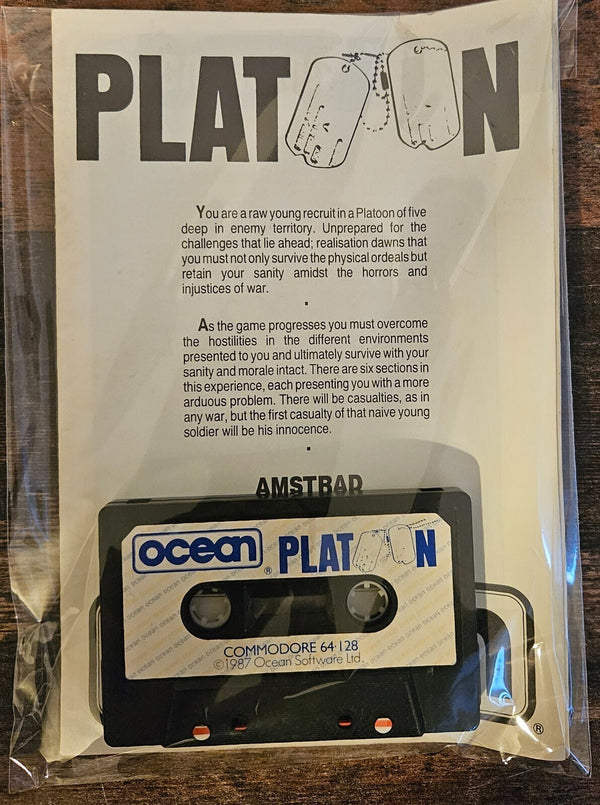 Platoon - Commodore 64 / C64 / 128 / Tape