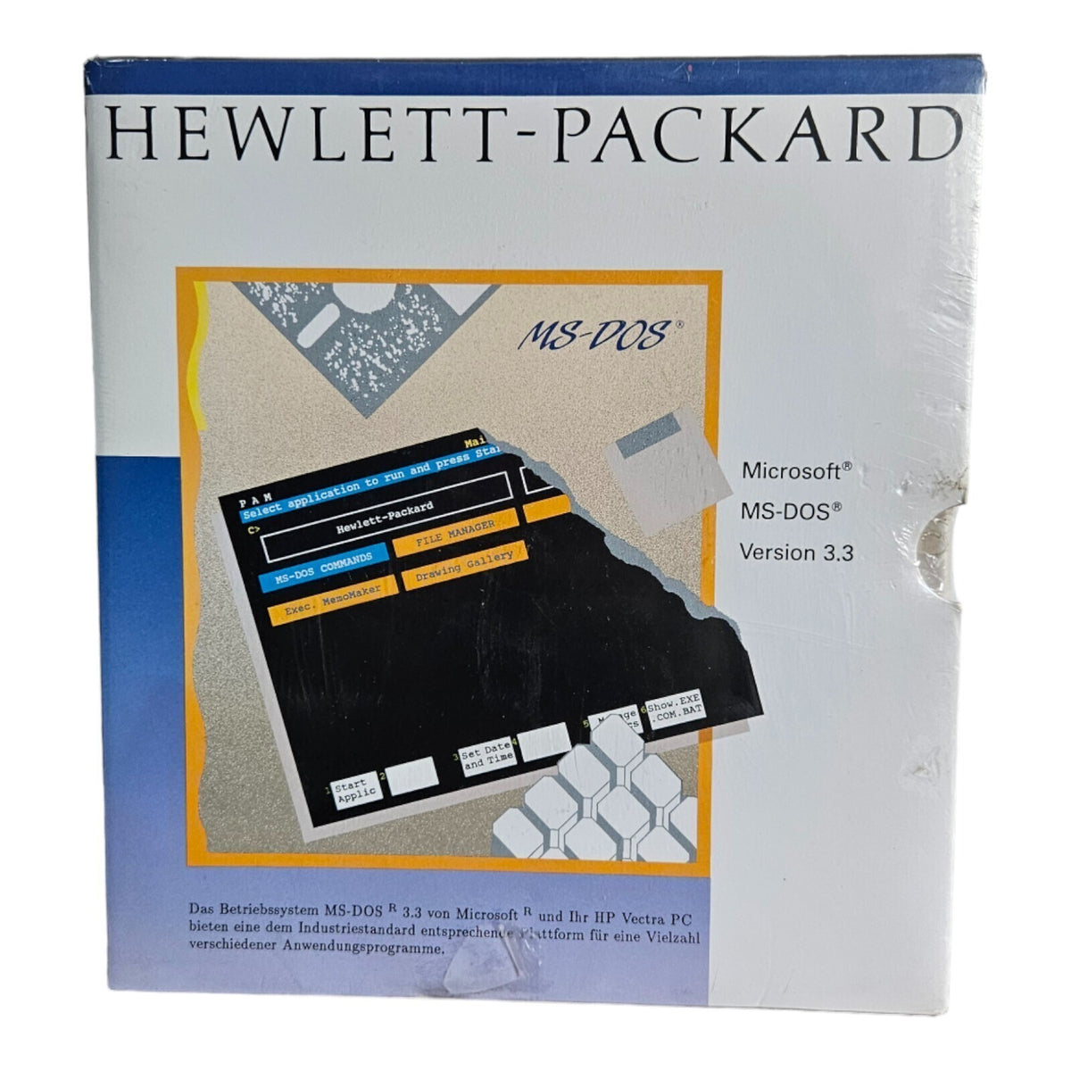 Hewlett - Packard - Microsoft - Betriebssystem MS-DOS Version 3.3 - HP - PC- NEU