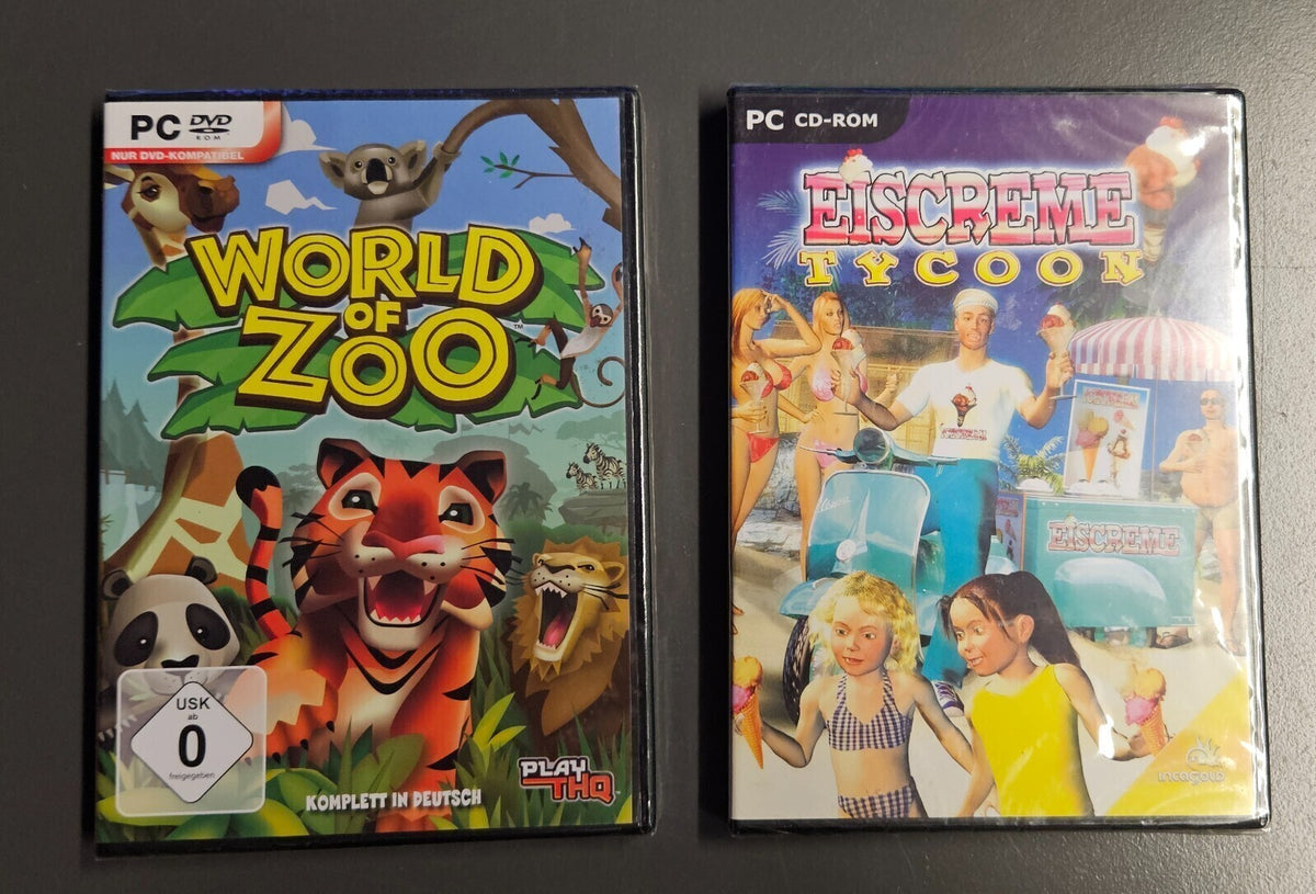World of Zoo + Eiscreme Tycoon - Neu - Pc - Windows