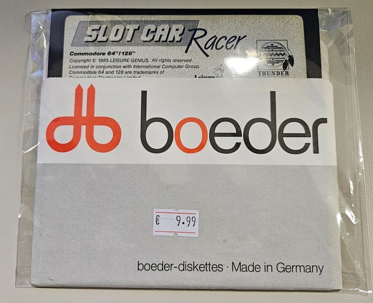 Slot Car Racer - Commodore 64/128 - Diskette