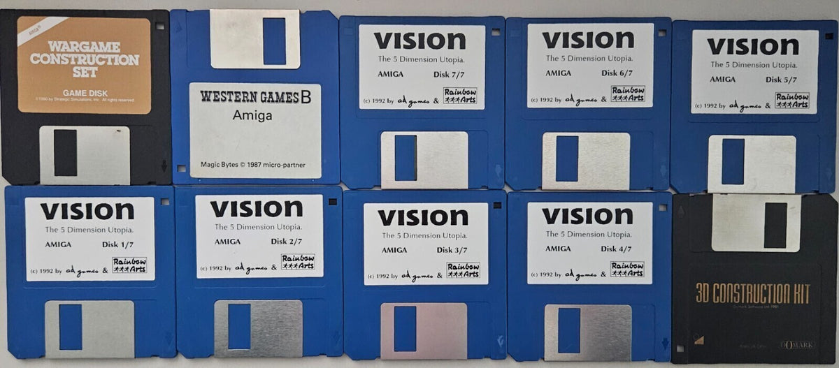Commodore Amiga Software Paket - 65 originale Disketten -