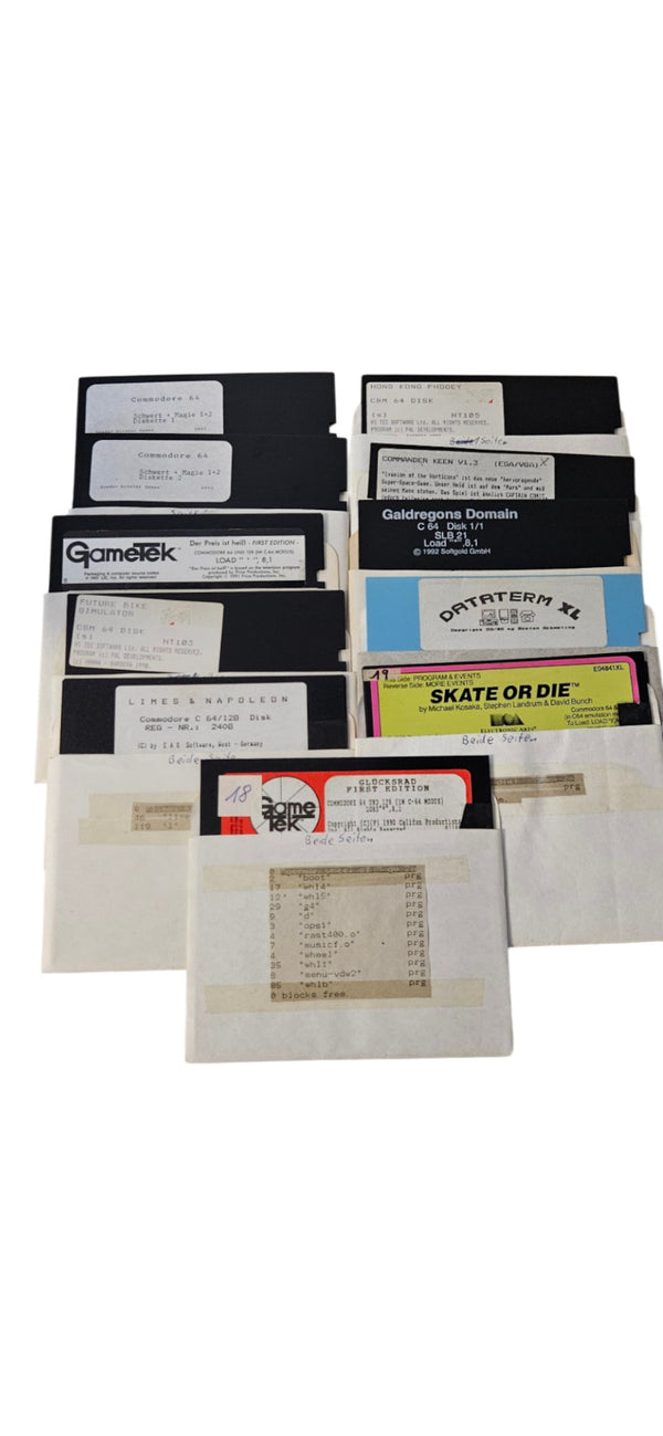 Commodore 64/128 Spiele - Disketten Sammlung - Original / C64 - C128