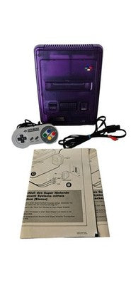 Super Nintendo Konsole - SNES - LILA - Transparent