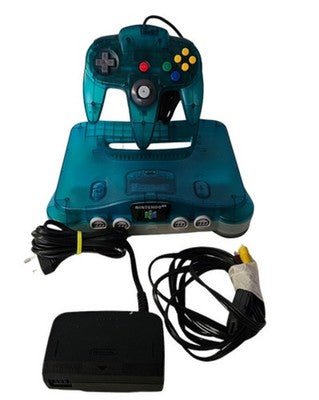 Nintendo 64 Konsole - Türkis - Ice Blue - Transparent - Controller