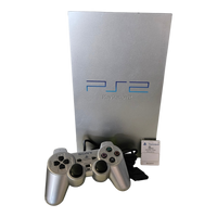 Playstation 2 Konsole / Silber/ FAT / Controller /  Memory Card