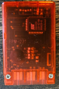 Playstation 1 - Memorycard  - Transparent / ROT - 2 MB