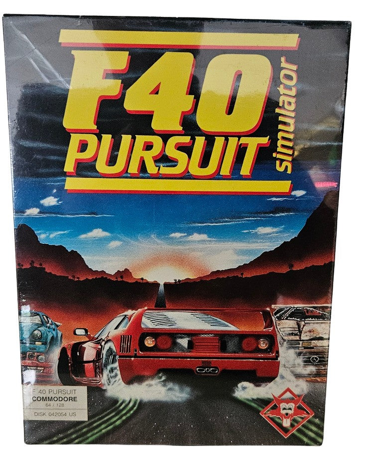 F40 Pursuit - Simulator - Commodore 64 - Neu & Eingeschweißt