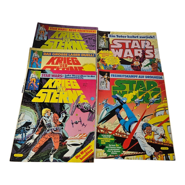 Krieg der Sterne - Star Wars Comics - 5 Stück - 1980/81