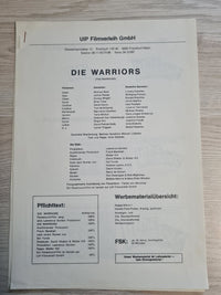 Werbe Ratschlag -  Die Warriors - The Warriors