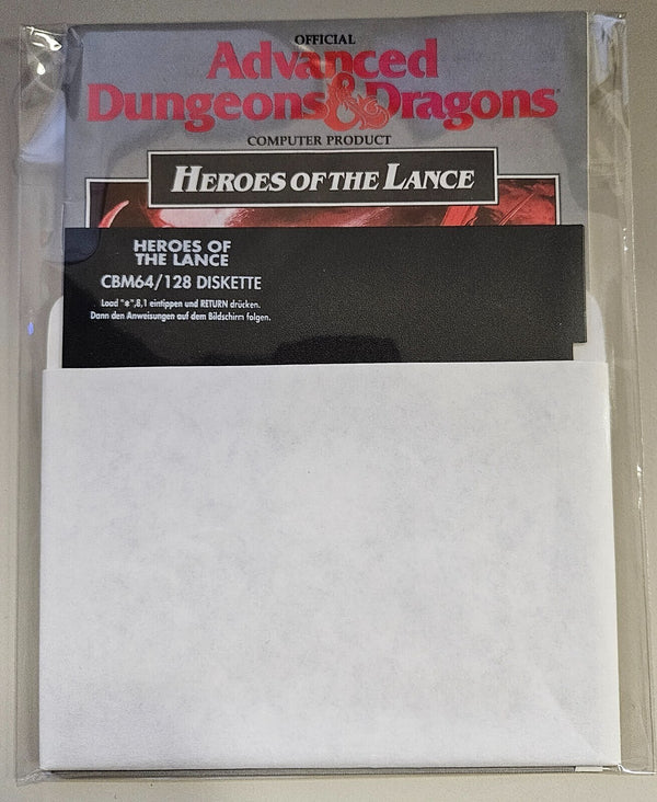 Advanced Dungeons & Dragons - Heroes of the Lance - Commodore 64/128 - Diskette
