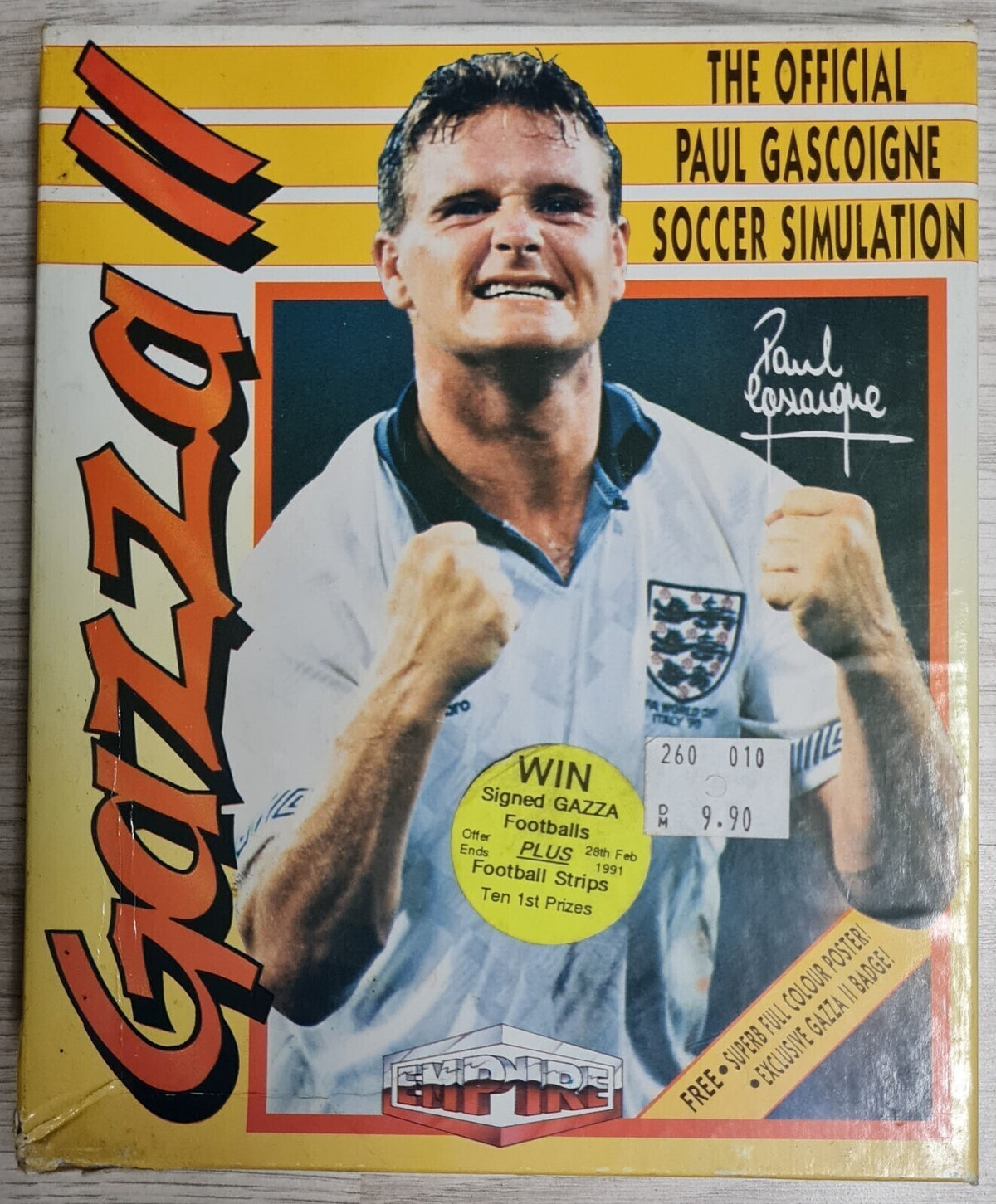 Gazza II - Commodore Amiga - Komplett mit Brosche !