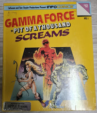 Gamma Force in Pit of a Thousand Screams - Apple II Series - NEU !