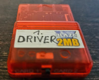 Playstation 1 - Memorycard  - Transparent / ROT - 2 MB