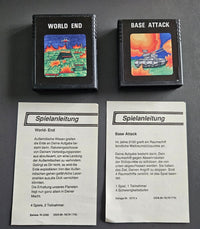 Double Game Package - Base Attack + World End - Atari 2600