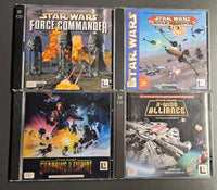 Star Wars - 4 Spiele Paket - PC - Windows Force Commander/X-Wing/Rogue/Shadows..