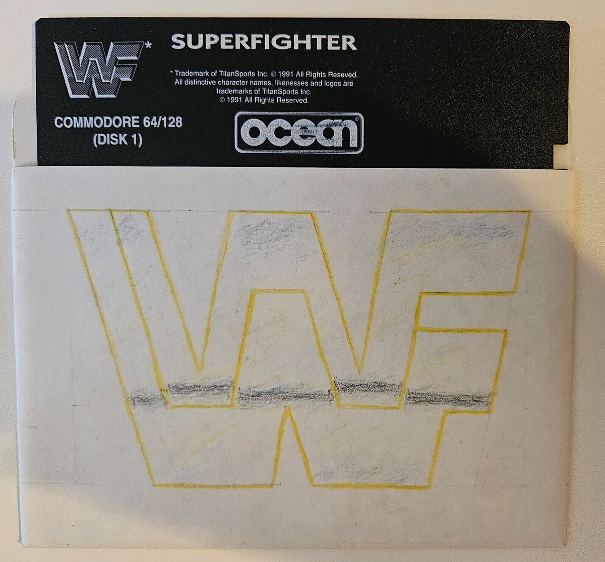 WWF Wrestle Mania  - Commodore 64/128 - Diskette