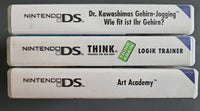 Art Academy + Think + Dr.Kawashimas Gehirn Jogging - 3ér Pack - Nintendo DS
