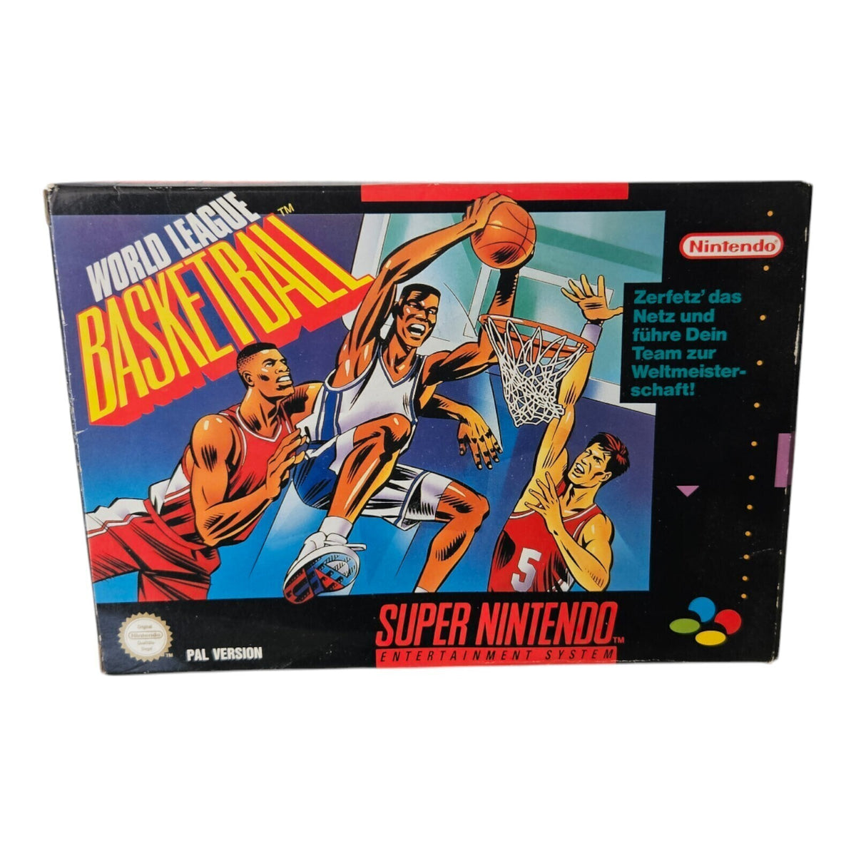 World League Basketball  - Super Nintendo - SNES - OVP