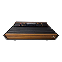 Atari 2600 Konsole / 4 Switch / Wood Design / Holz Design / 2 Controller + Spiel
