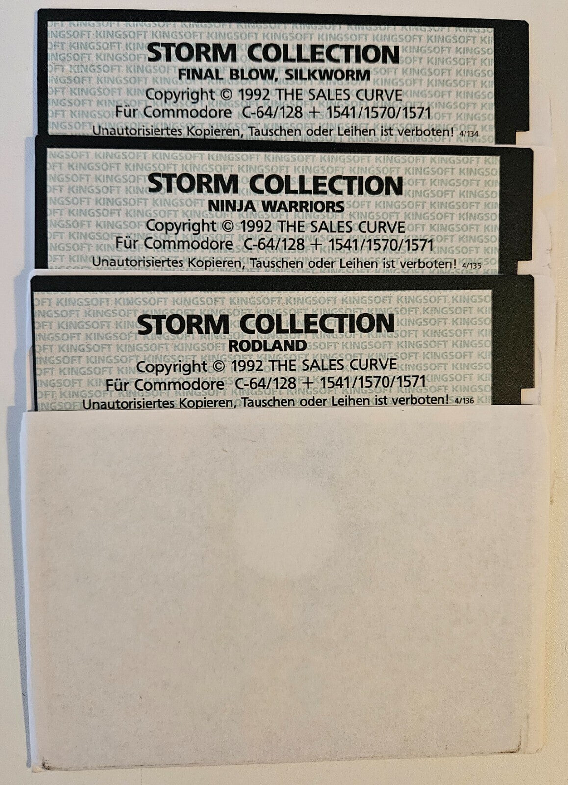 Storm Collection - Final Blow-Silkworm-Ninja Wariorrs-Rodland - Commodore 64/128