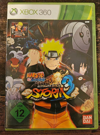 Naruto Shippuden Ultimate Ninja Storm 3 + Artbook + Blechschild -  XBOX 360