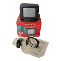 Portable Black & White TV - Tragbarer Schwarz / Weiß TV - Jupertech