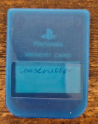 Playstation 1 / Classic Memorycard - Sony - / Transparent / Rot mit Schutzhülle