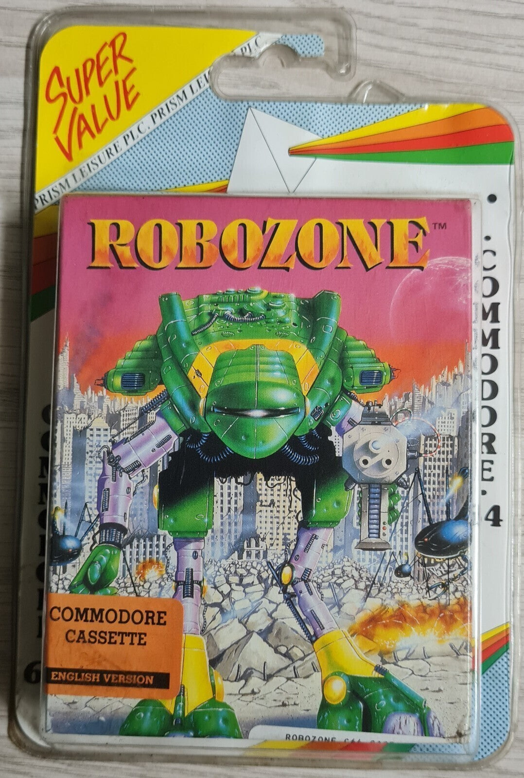 ROBOZONE - Commodore 64/128 Tape - NEU -