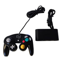 Nintendo Game Cube Controller - Schwarz - Neu Auflage mit Nintendo Switch Adapte
