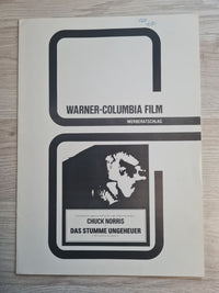 Warner Columbia Film - Werberatschlag - Das stumme Ungeheuer - Chuck Norris