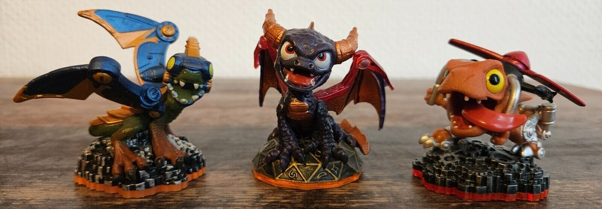 Spyro + Drobot Lightcore + Chopper Dino Might - Skylander -Nintendo  - PS - XBOX