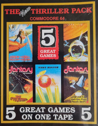 The New Thriller Pack - Commodore 64/128 Tape - NEU -